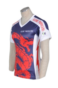 T312 tailor made ladies sublimation design dri fit sublimation shirts whole printed team group tee shirts company Hong Kong supplier
